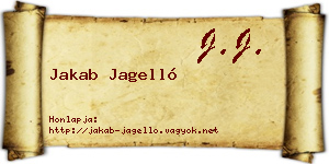 Jakab Jagelló névjegykártya
